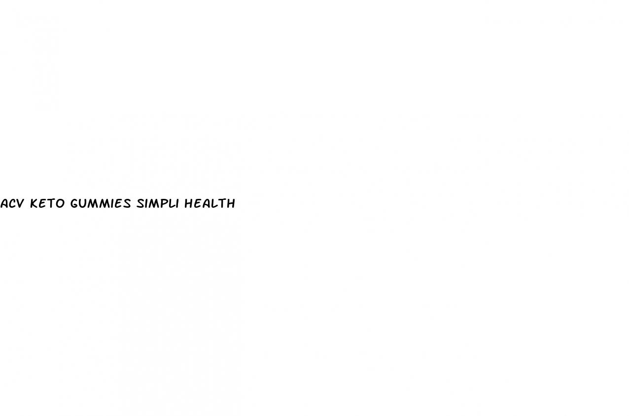 acv keto gummies simpli health