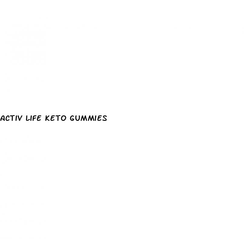 activ life keto gummies