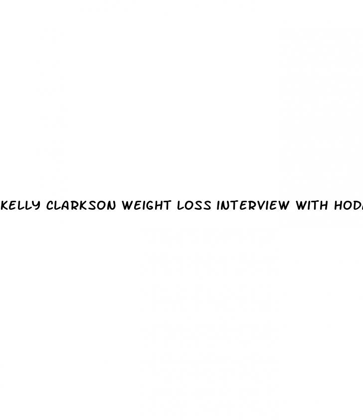 kelly clarkson weight loss interview with hoda