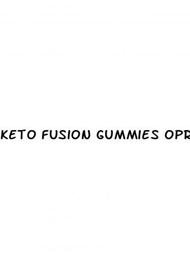 keto fusion gummies oprah