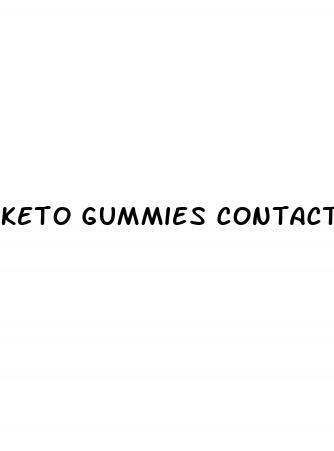 keto gummies contact number