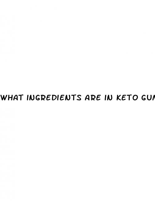 what ingredients are in keto gummies