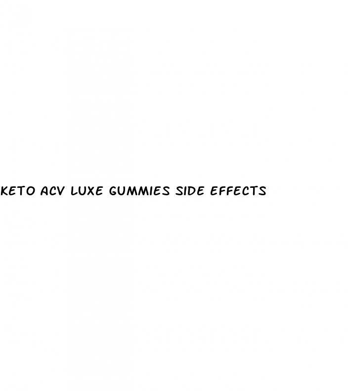 keto acv luxe gummies side effects