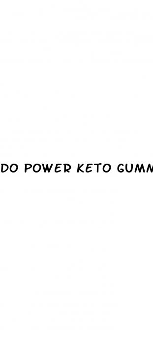 do power keto gummies work