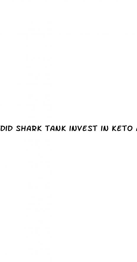 did shark tank invest in keto acv gummies