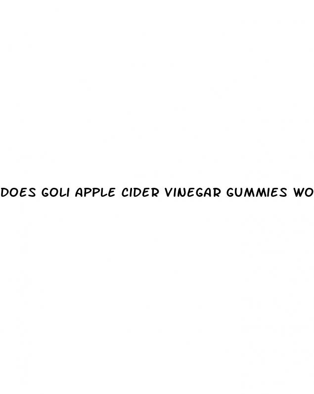 does goli apple cider vinegar gummies work for weight loss