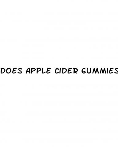 does apple cider gummies help with weight loss