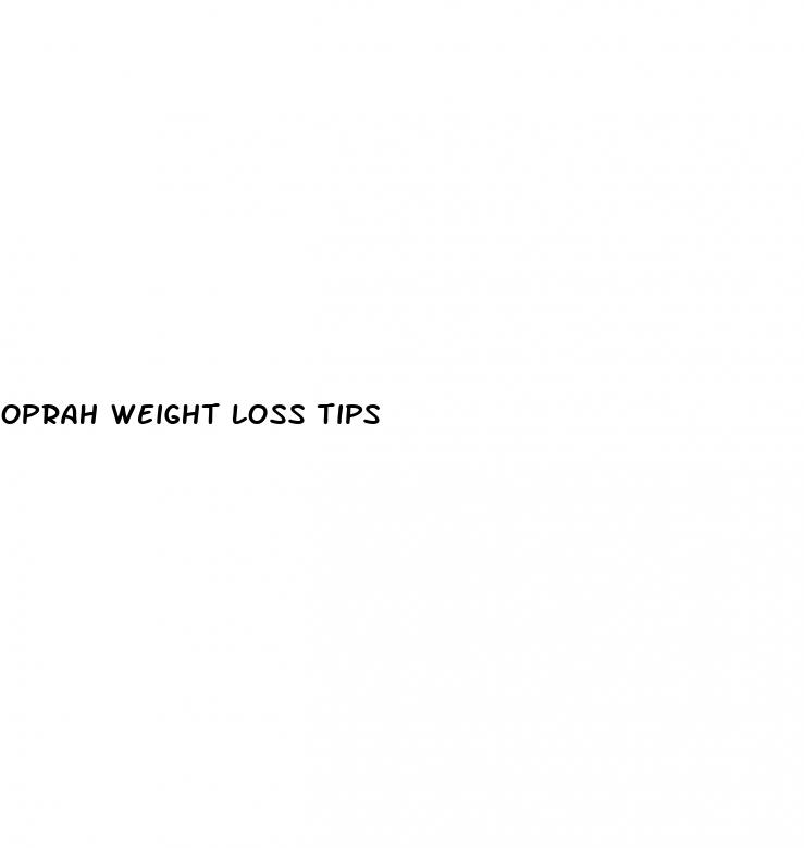 oprah weight loss tips