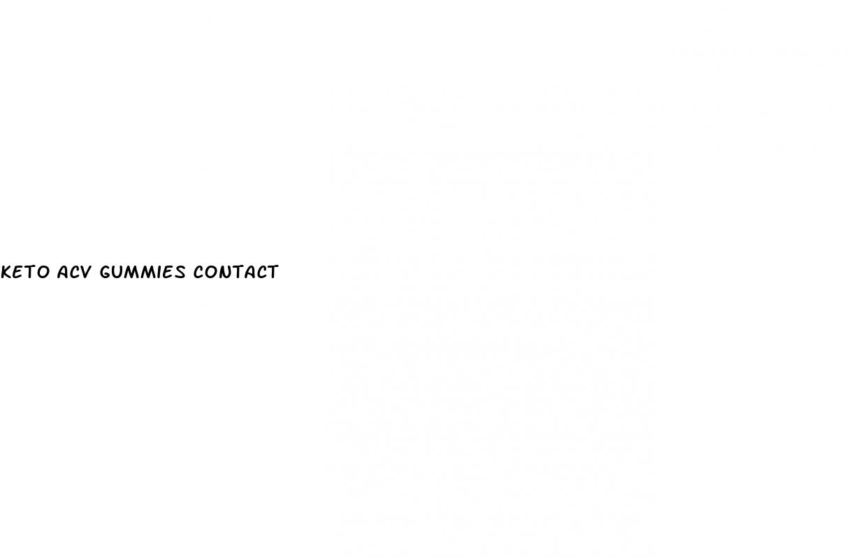 keto acv gummies contact