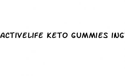 activelife keto gummies ingredients