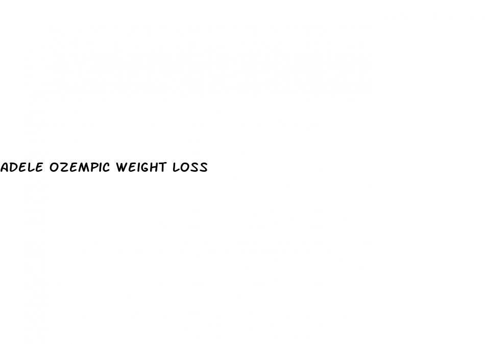 adele ozempic weight loss