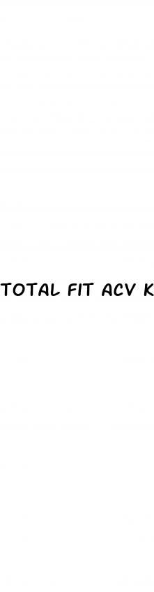 total fit acv keto gummies