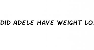 did adele have weight loss