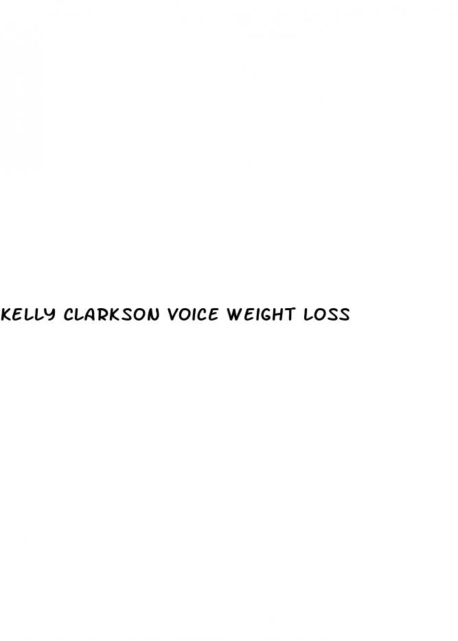 kelly clarkson voice weight loss