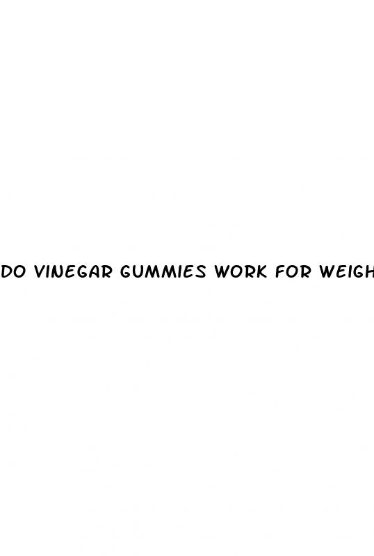do vinegar gummies work for weight loss