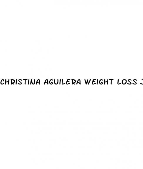 christina aguilera weight loss jimmy kimmel