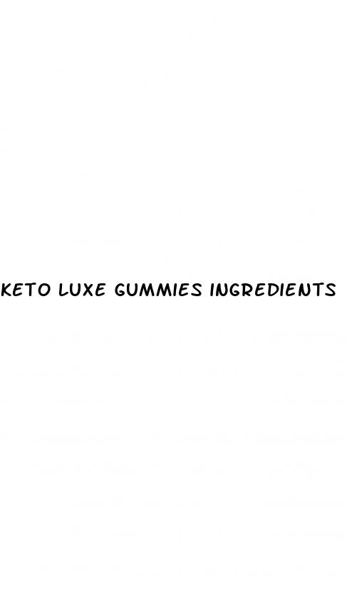 keto luxe gummies ingredients