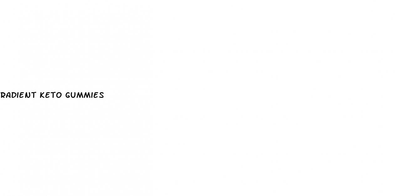 radient keto gummies