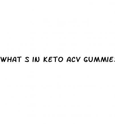what s in keto acv gummies