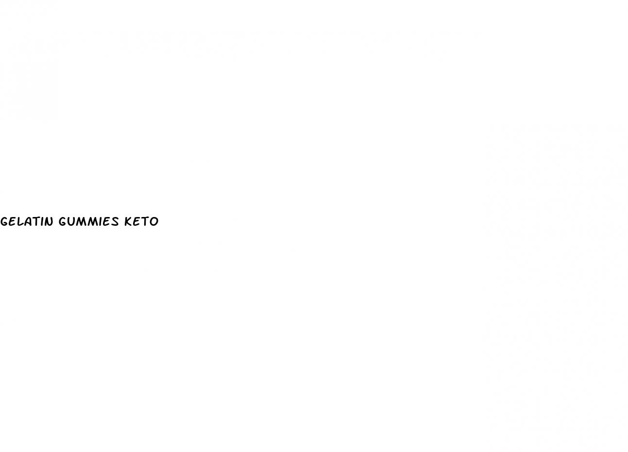 gelatin gummies keto