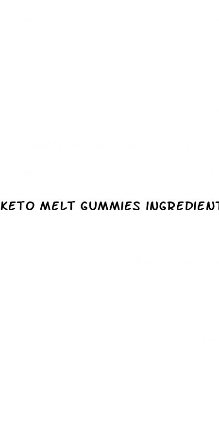 keto melt gummies ingredients