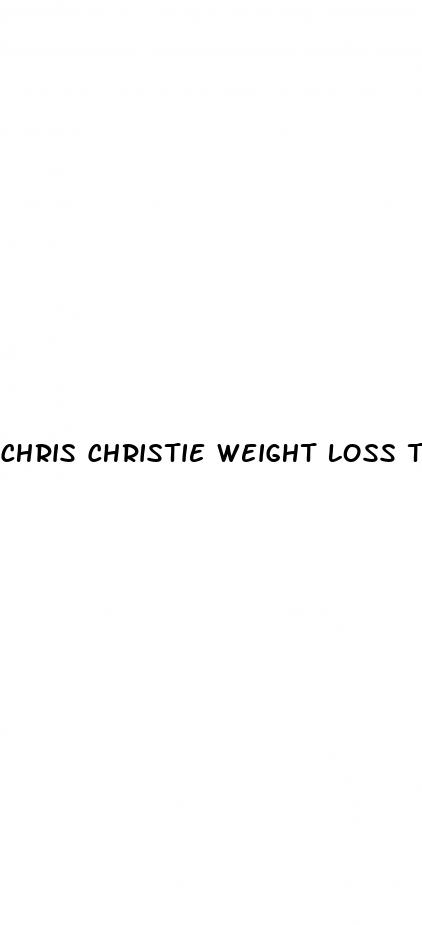 chris christie weight loss today