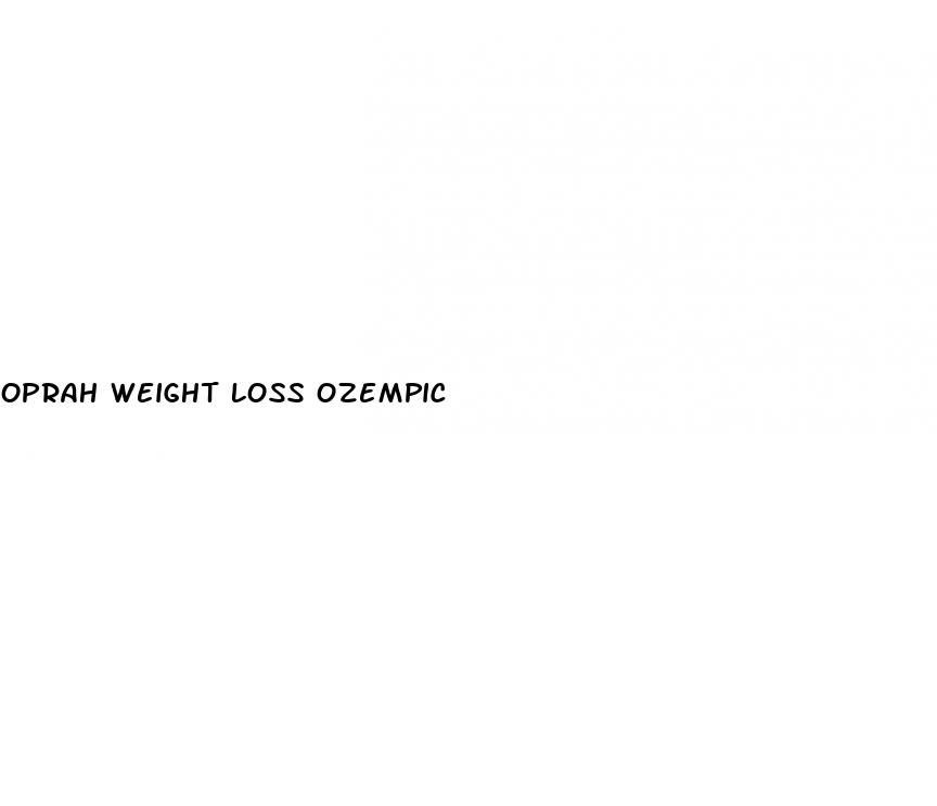 oprah weight loss ozempic