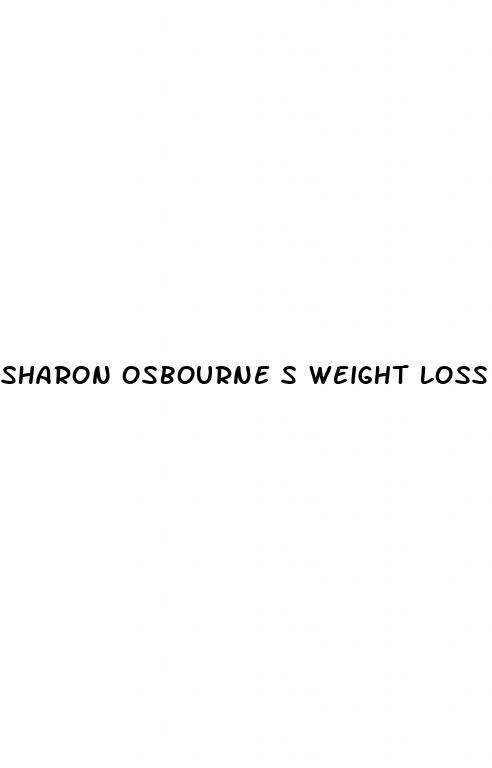 sharon osbourne s weight loss