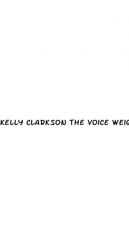 kelly clarkson the voice weight loss