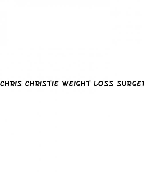 chris christie weight loss surgery regained weight