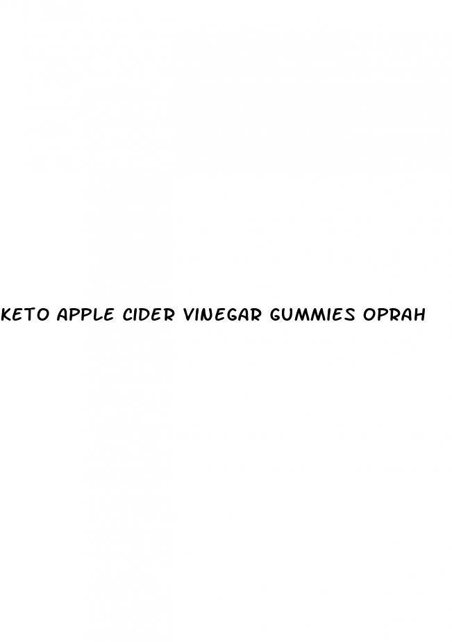 keto apple cider vinegar gummies oprah
