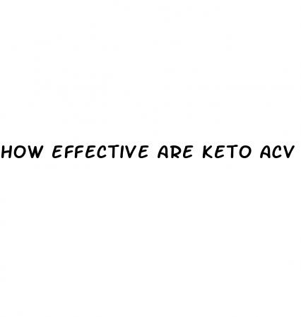 how effective are keto acv gummies