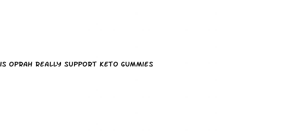 is oprah really support keto gummies
