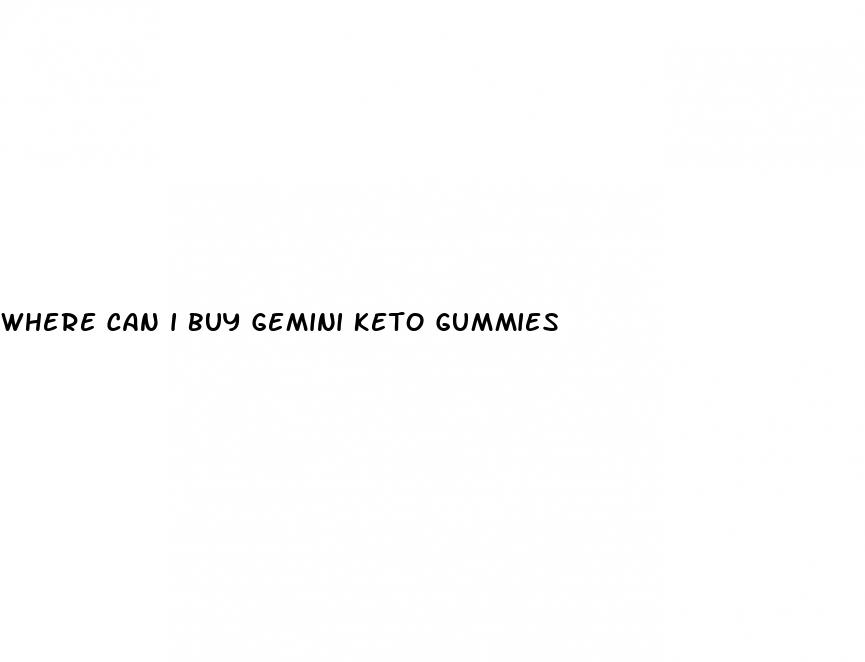 where can i buy gemini keto gummies