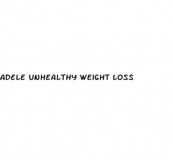adele unhealthy weight loss