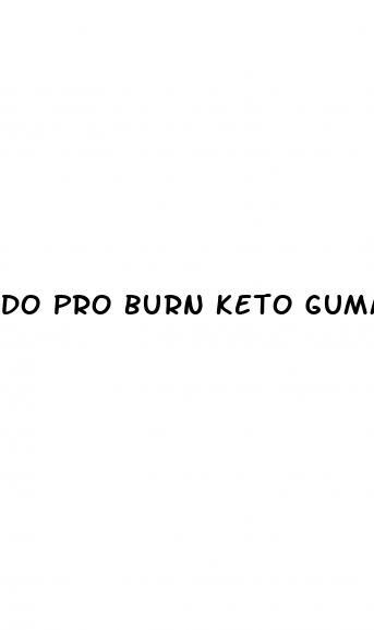 do pro burn keto gummies work