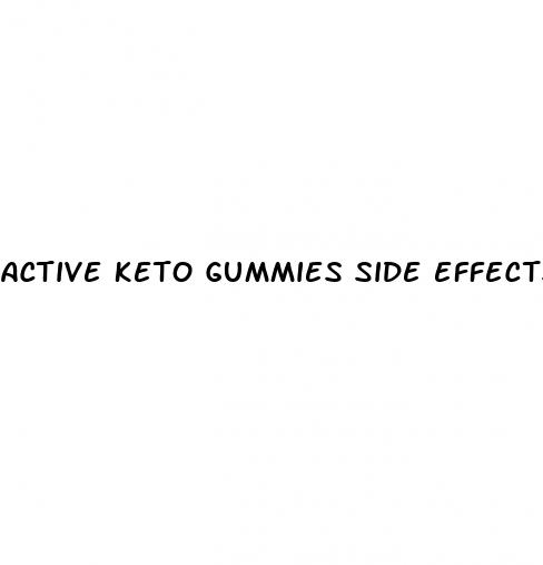 active keto gummies side effects
