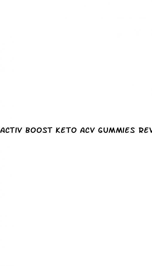 activ boost keto acv gummies review