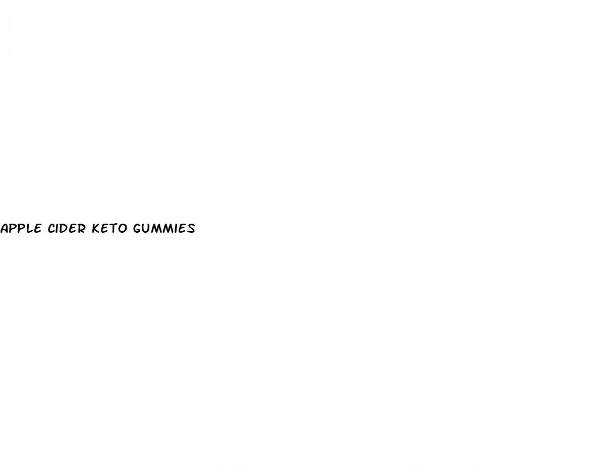 apple cider keto gummies