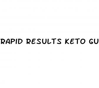 rapid results keto gummies ingredients