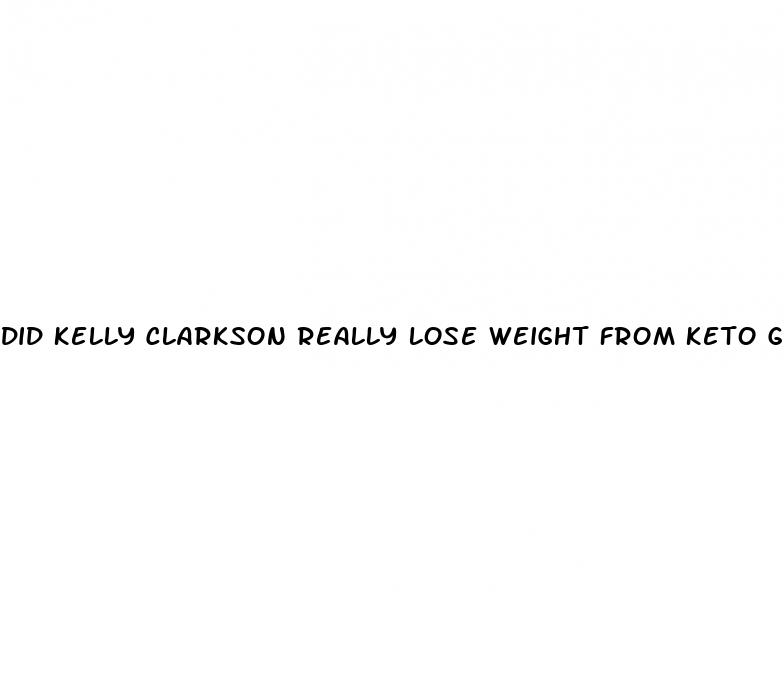 did kelly clarkson really lose weight from keto gummies