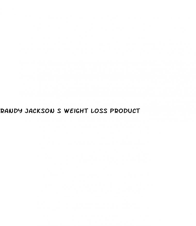 randy jackson s weight loss product