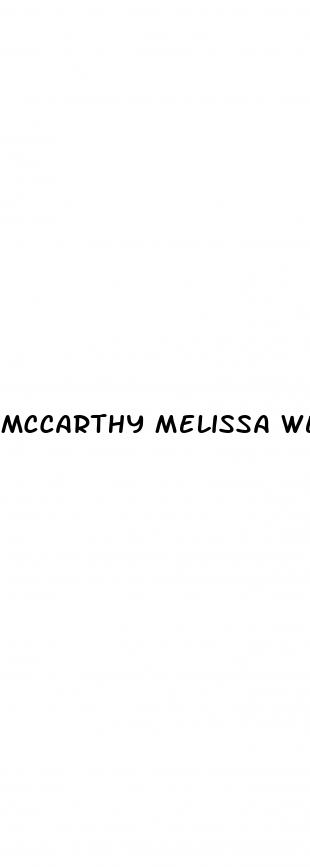 mccarthy melissa weight loss