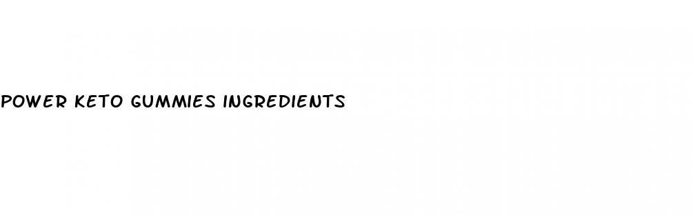 power keto gummies ingredients