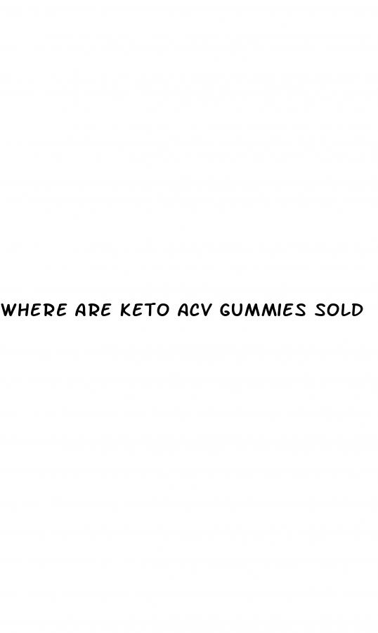 where are keto acv gummies sold