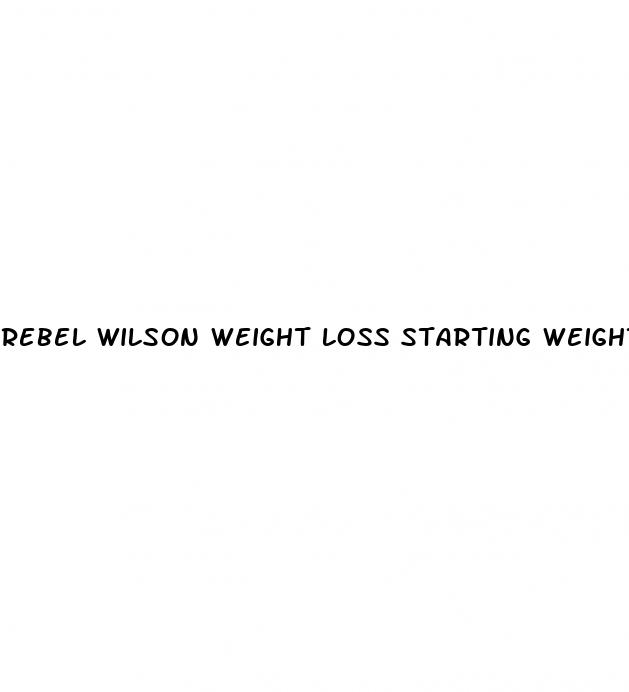 rebel wilson weight loss starting weight