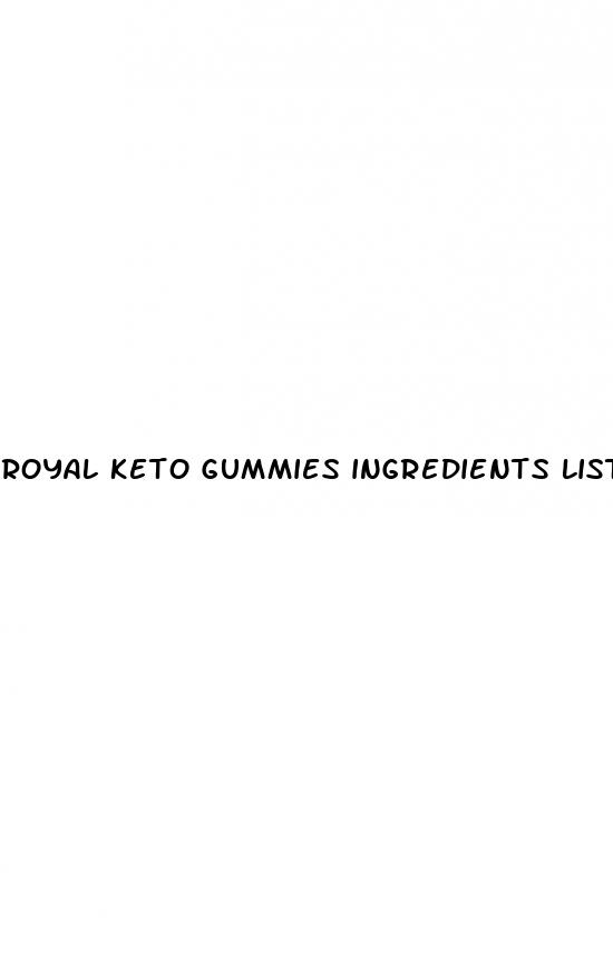royal keto gummies ingredients list