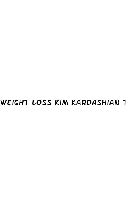 weight loss kim kardashian thin
