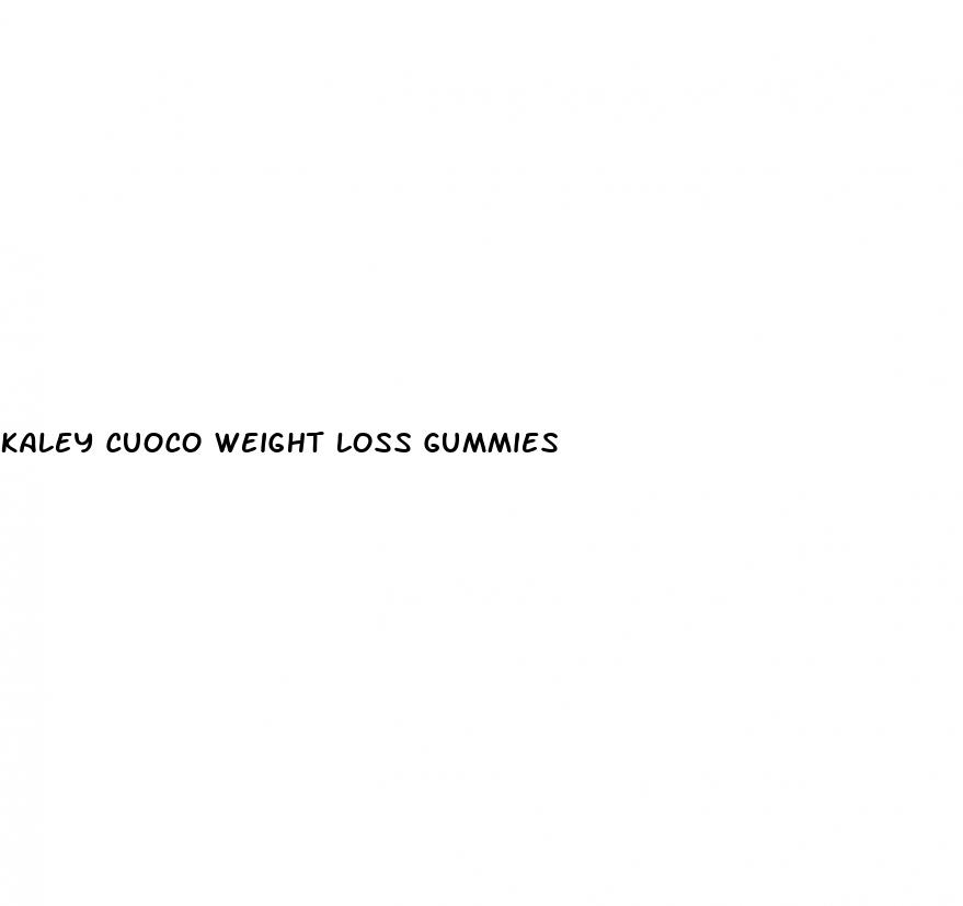 kaley cuoco weight loss gummies