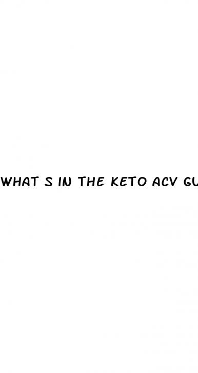 what s in the keto acv gummies